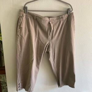 Coldwater Creek Women's Tan Capris